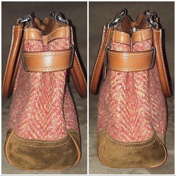 Coach Hampton Herringbone Handbag - Picture 4 of 8